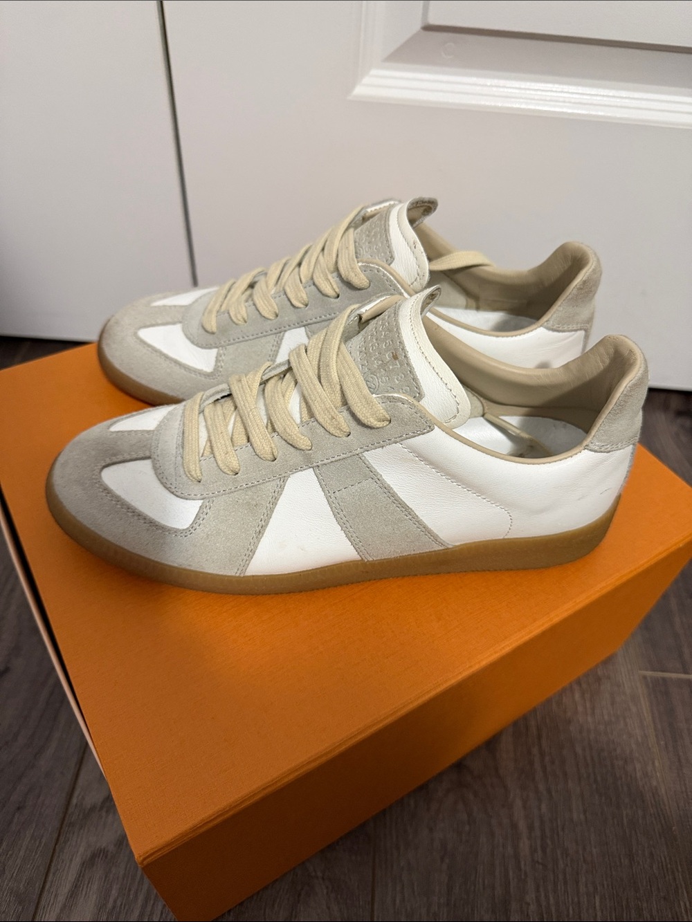 Maison margiela white replica sneaker - 37